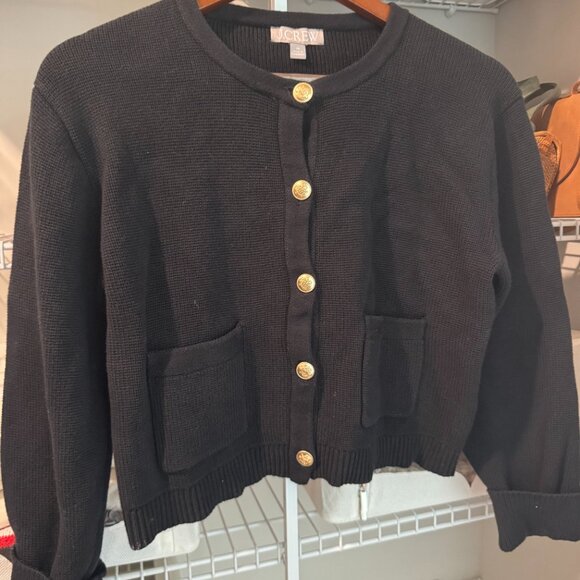 J. Crew Relaxed Emilie sweater lady jacket - Black Size XS Jcrew - Picture 4 of 5
